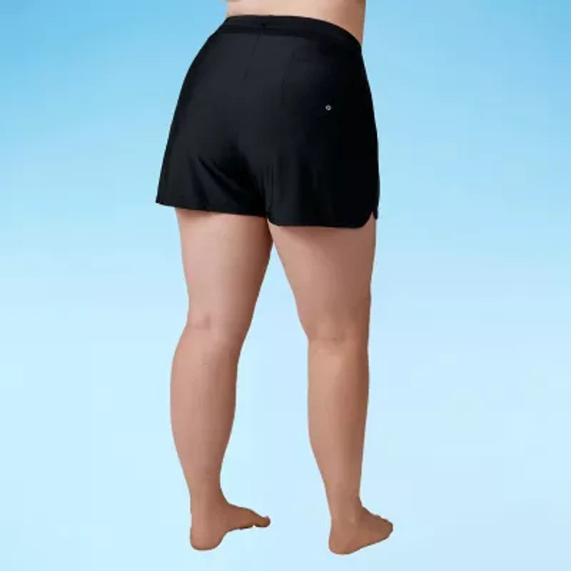 Free Country Womens Plus Swim Shorts