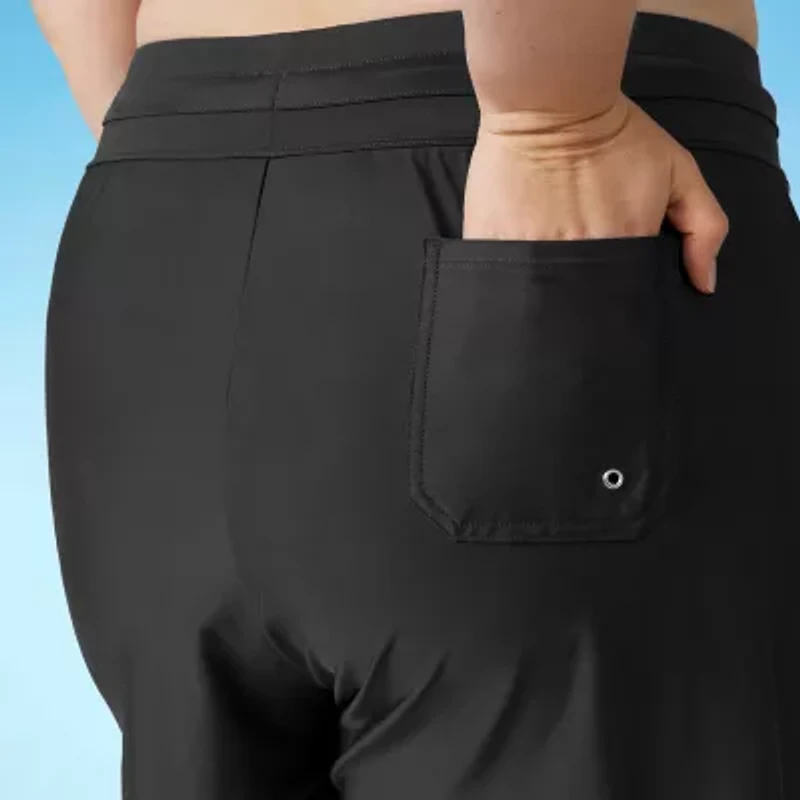 Free Country Womens Plus Swim Shorts