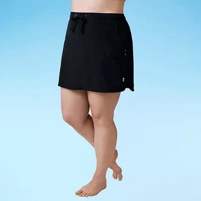 Free Country Womens Plus Swim Skirt