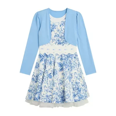 Byer California Big Kid Girls Floral 2-pc. Dress Set