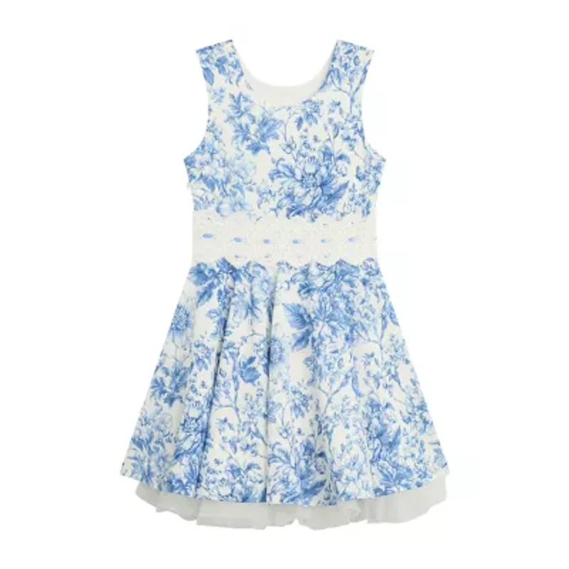 Byer California Big Kid Girls Floral 2-pc. Dress Set