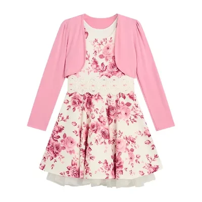 Byer California Big Kid Girls Floral 2-pc. Dress Set