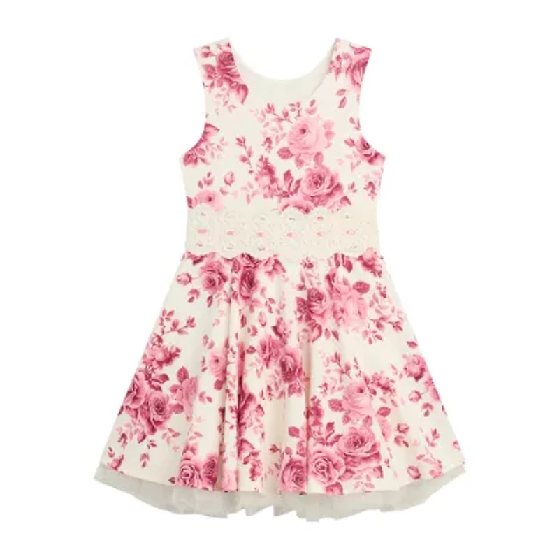 Byer California Big Kid Girls Floral 2-pc. Dress Set