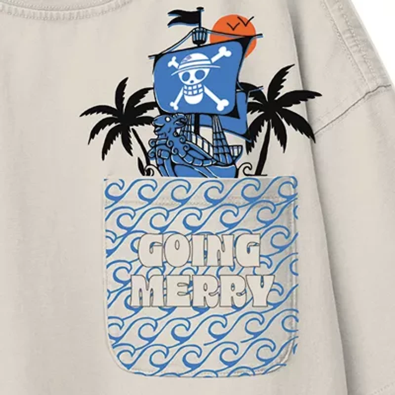 One Piece Little & Big Kid Boys Crew Neck Short Sleeve Oversized Graphic T-Shirt