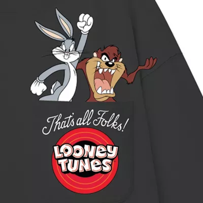 Little & Big Kid Boys Crew Neck Short Sleeve Oversized Looney Tunes Graphic T-Shirt