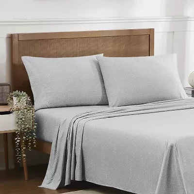 Sweet Home Collection™ Dots Printed Sheet Set, Double Brushed Microfiber