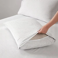 Sweet Home Collection™ Pinstripes Printed Sheet Set, Deluxe Ultra Soft, Double Brushed Microfiber with Bonus Pillowcases