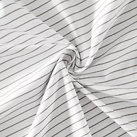 Sweet Home Collection™ Pinstripes Printed Sheet Set, Deluxe Ultra Soft, Double Brushed Microfiber with Bonus Pillowcases