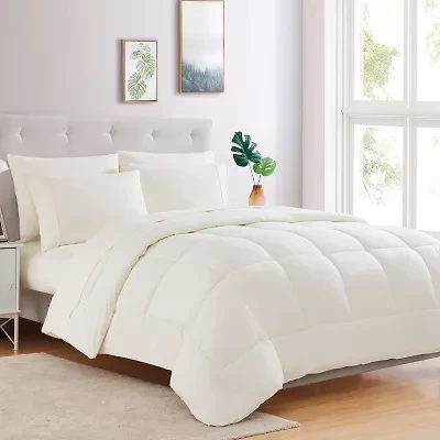Sweet Home Collection™ All Season Reversible Bed-in-A-Bag Solid Color Comforter & Sheet Set Ultra Soft Bedding