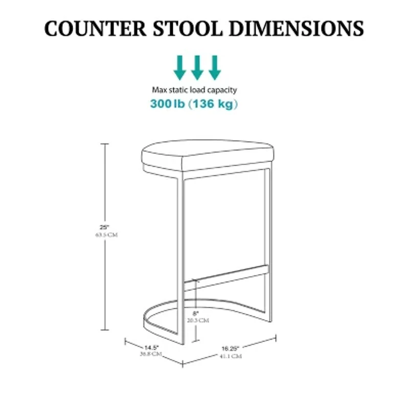 Madison Park Marc Dining Room Collection Counter Height Upholstered Bar Stool