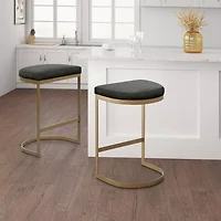 Madison Park Marc Dining Room Collection Counter Height Upholstered Bar Stool