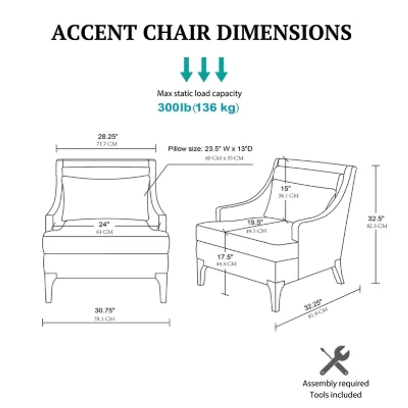 Martha Stewart Anna Upholstered Armchair