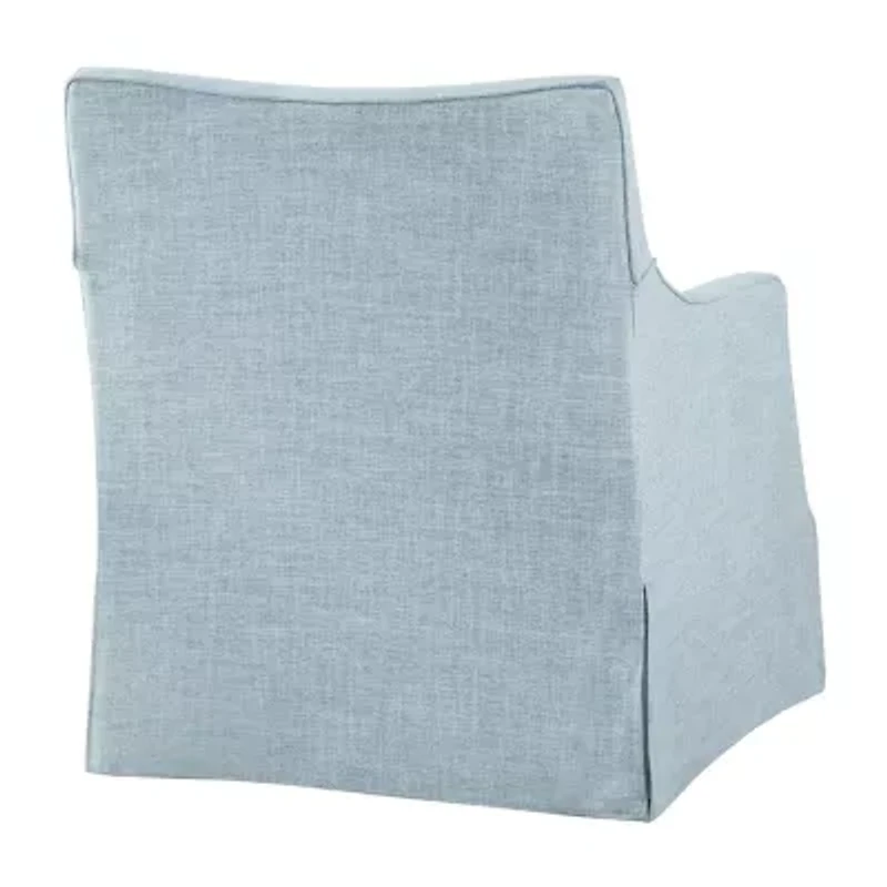 Martha Stewart London Swivel Upholstered Armchair