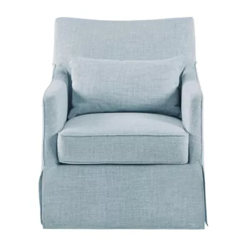 Martha Stewart London Swivel Upholstered Armchair