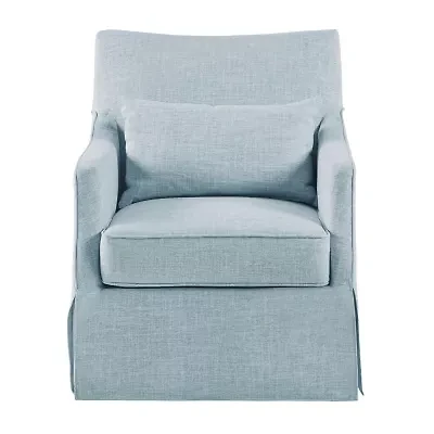 Martha Stewart London Swivel Upholstered Armchair