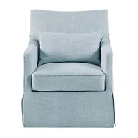 Martha Stewart London Swivel Upholstered Armchair