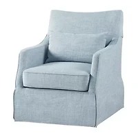 Martha Stewart London Swivel Upholstered Armchair