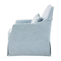 Martha Stewart London Swivel Upholstered Armchair