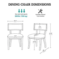 Madison Park Signature Marie Set of 2 Side Chairs