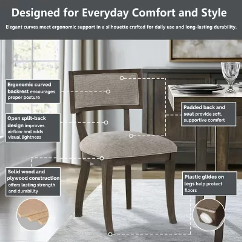 Madison Park Signature Marie Set of 2 Side Chairs