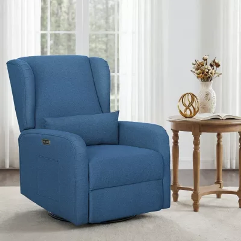 Madison Park Curved Slope-Arm Recliner