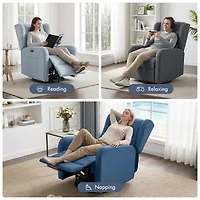Madison Park Curved Slope-Arm Recliner