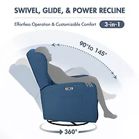 Madison Park Curved Slope-Arm Recliner