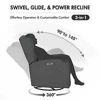 Madison Park Curved Slope-Arm Recliner