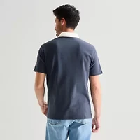 St. John's Bay Rugby Mens Classic Fit Short Sleeve Polo Shirt