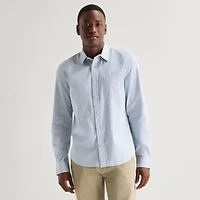 mutual weave Mens Long Sleeve Classic Fit Button-Down Shirt