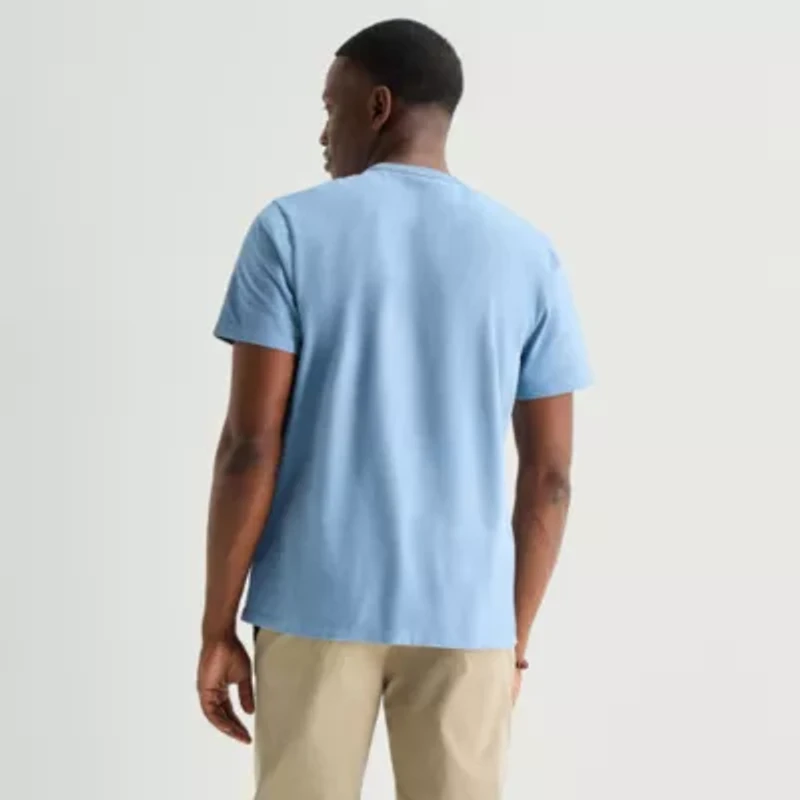 mutual weave Sueded Jersey Mens Crew Neck Short Sleeve T-Shirt