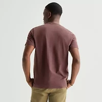 mutual weave Sueded Jersey Mens Crew Neck Short Sleeve T-Shirt