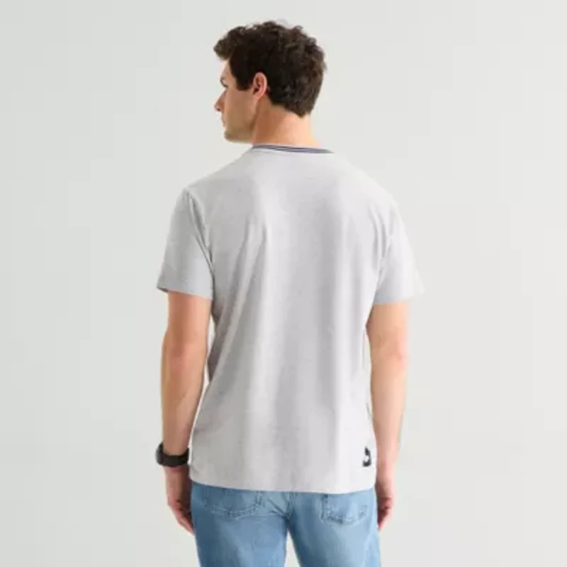 U.S. Polo Assn. Tipped Mens Crew Neck Short Sleeve Stretch Fabric T-Shirt