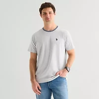 U.S. Polo Assn. Tipped Mens Crew Neck Short Sleeve Stretch Fabric T-Shirt