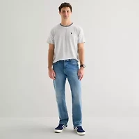 U.S. Polo Assn. Tipped Mens Crew Neck Short Sleeve Stretch Fabric T-Shirt