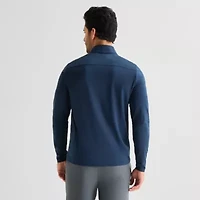Xersion Mens Mock Neck Long Sleeve Quarter-Zip Pullover