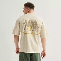 Xersion Mens Crew Neck Short Sleeve Oversized Big and Tall Graphic T-Shirt