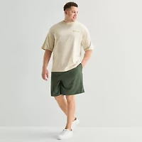 Xersion Mens Crew Neck Short Sleeve Oversized Big and Tall Graphic T-Shirt