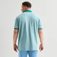 St. John's Bay Essential Oxford Big and Tall Mens Classic Fit Short Sleeve Polo Shirt