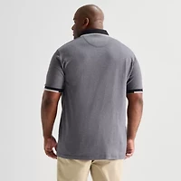 Shaquille O'Neal XLG™ Game On Big and Tall Mens Regular Fit Short Sleeve Polo Shirt