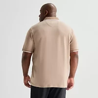 Shaquille O'Neal XLG™ Game On Big and Tall Mens Regular Fit Short Sleeve Polo Shirt