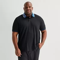 Shaquille O'Neal XLG™ Big and Tall Mens Regular Fit Short Sleeve Polo Shirt