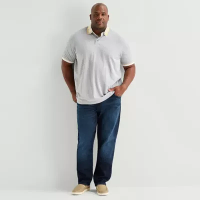 Shaquille O'Neal XLG™ Big and Tall Mens Regular Fit Short Sleeve Polo Shirt