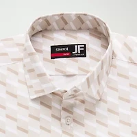 J. Ferrar Ultra Comfort Mens Slim Fit Stretch Fabric Wrinkle Free Long Sleeve Dress Shirt