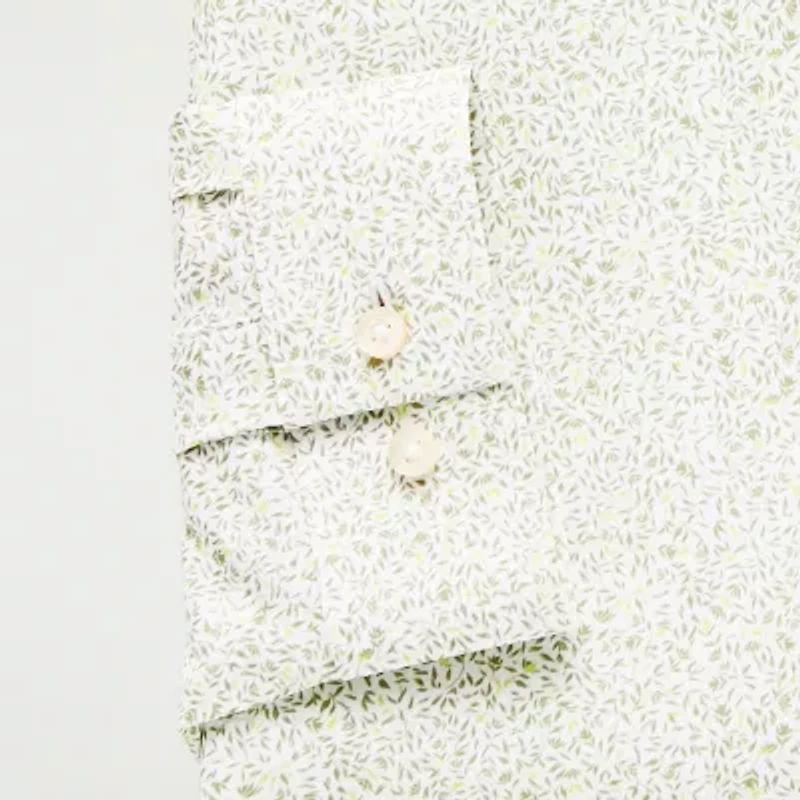 J. Ferrar Big And Tall 360 Stretch Performance Mens Regular Fit Wrinkle Free Long Sleeve Dress Shirt