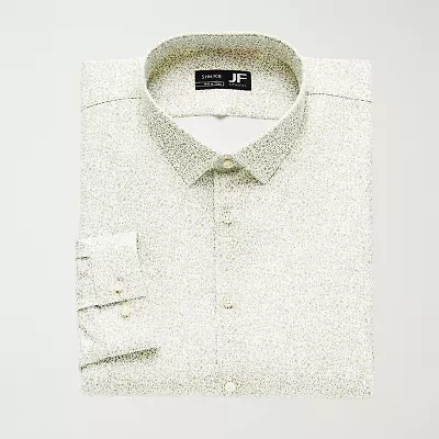 J. Ferrar Big And Tall 360 Stretch Performance Mens Regular Fit Wrinkle Free Long Sleeve Dress Shirt