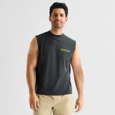 Xersion Mens Crew Neck Sleeveless Muscle T-Shirt