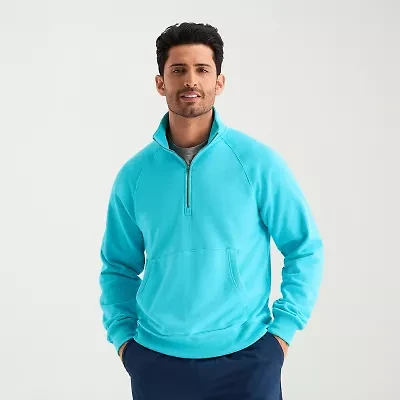 Xersion Mens Long Sleeve Active Big and Tall Quarter-Zip Pullover