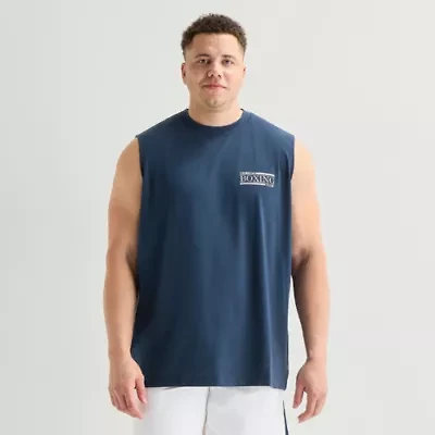 Xersion Oversized Mens Crew Neck Sleeveless Big and Tall Muscle T-Shirt