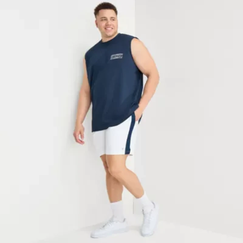 Xersion Oversized Mens Crew Neck Sleeveless Big and Tall Muscle T-Shirt